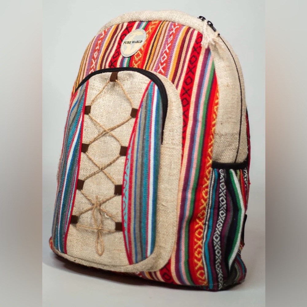 Pure World Day Dreamer  Hemp Backpack New